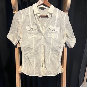 Armani Exchange Cream Button-Up Shirt